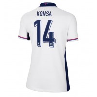 Camiseta Inglaterra Ezri Konsa #14 Primera Equipación para mujer Eurocopa 2024 manga corta